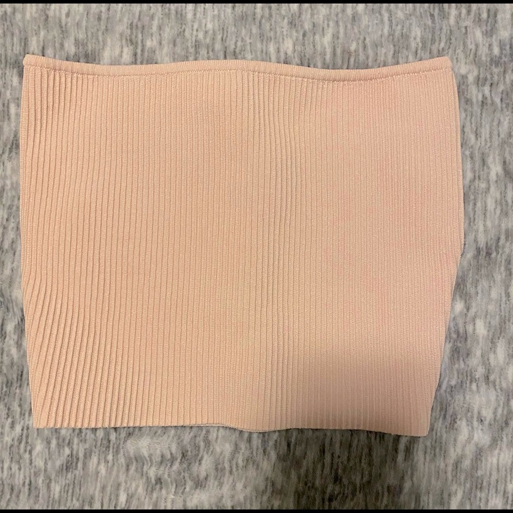 Baby pink top.